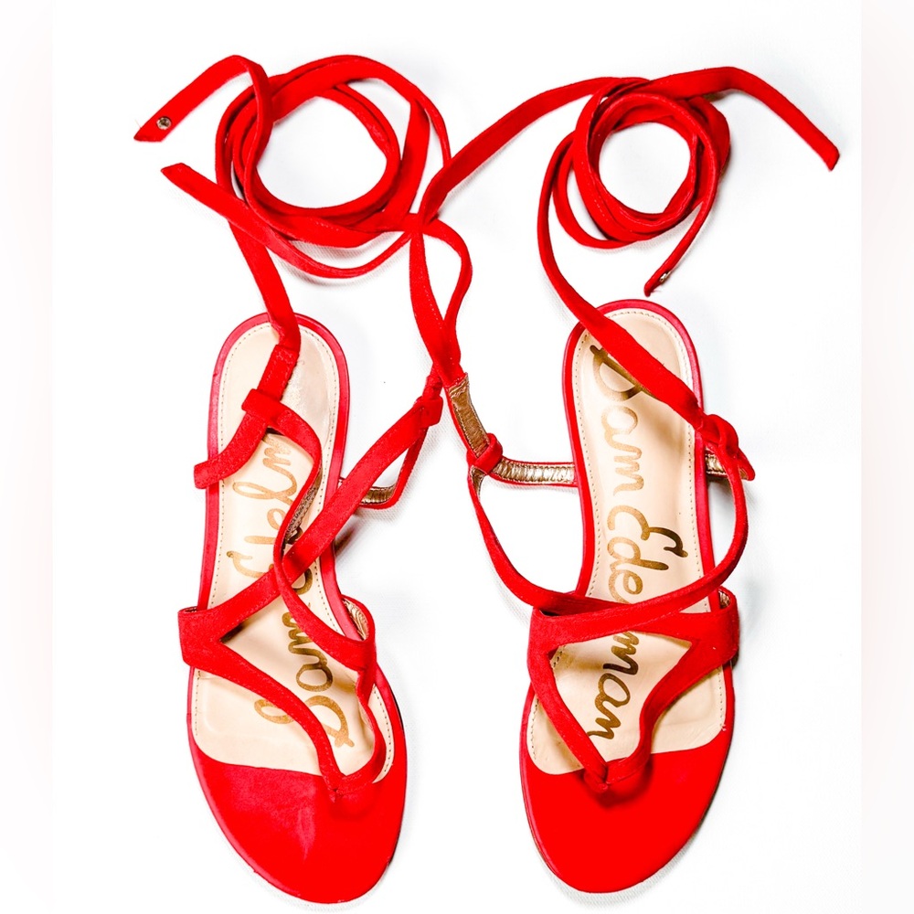 Sam Edelman Coral Lace Up Thong Sandal